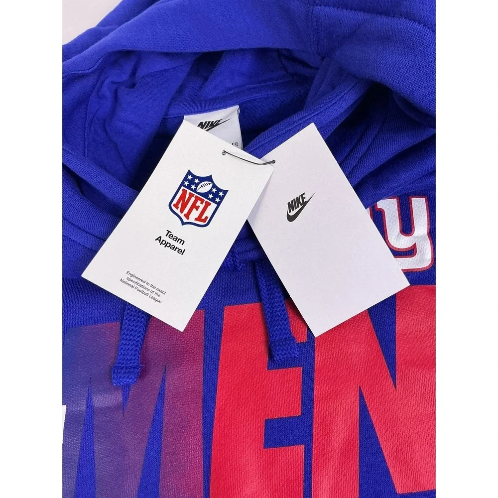 Nike New York Giants G-Men Hoodie Blue NFL Team Apparel‎ Men's XL NWT